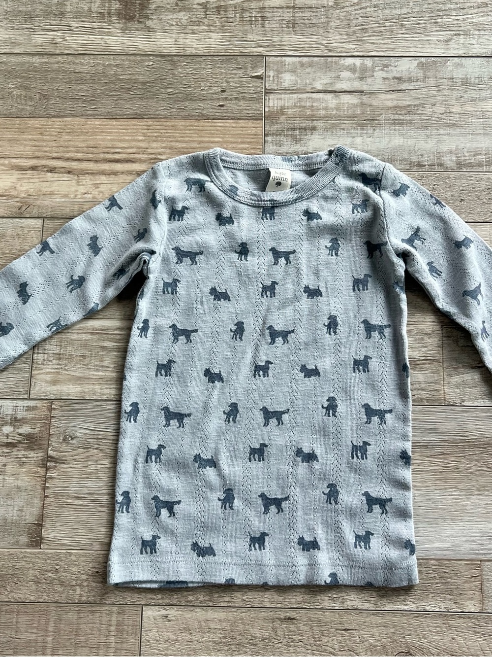 NWOT Kate Quinn Organic Cotton Pointelle Dog Print Set Size 5 - Picture 2 of 7